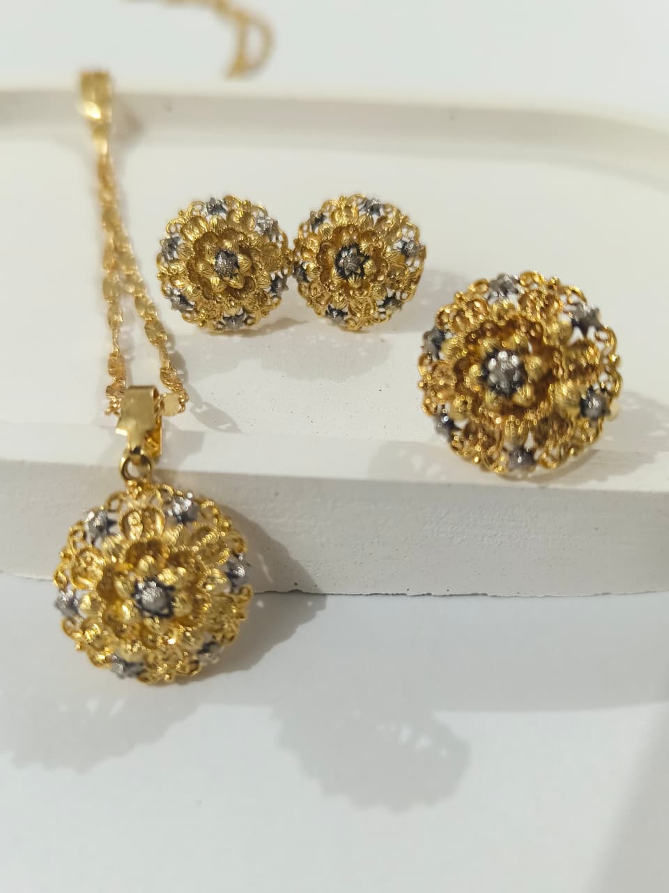 22K Gold Plated Locket Set | LS-599