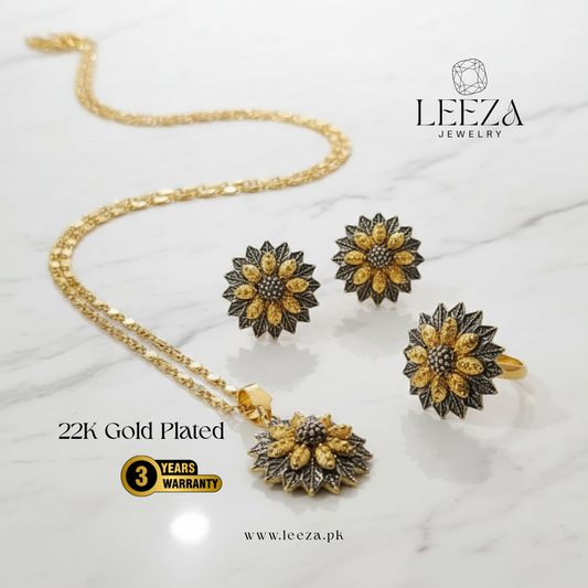 22K Gold Plated Locket Set | LS-590