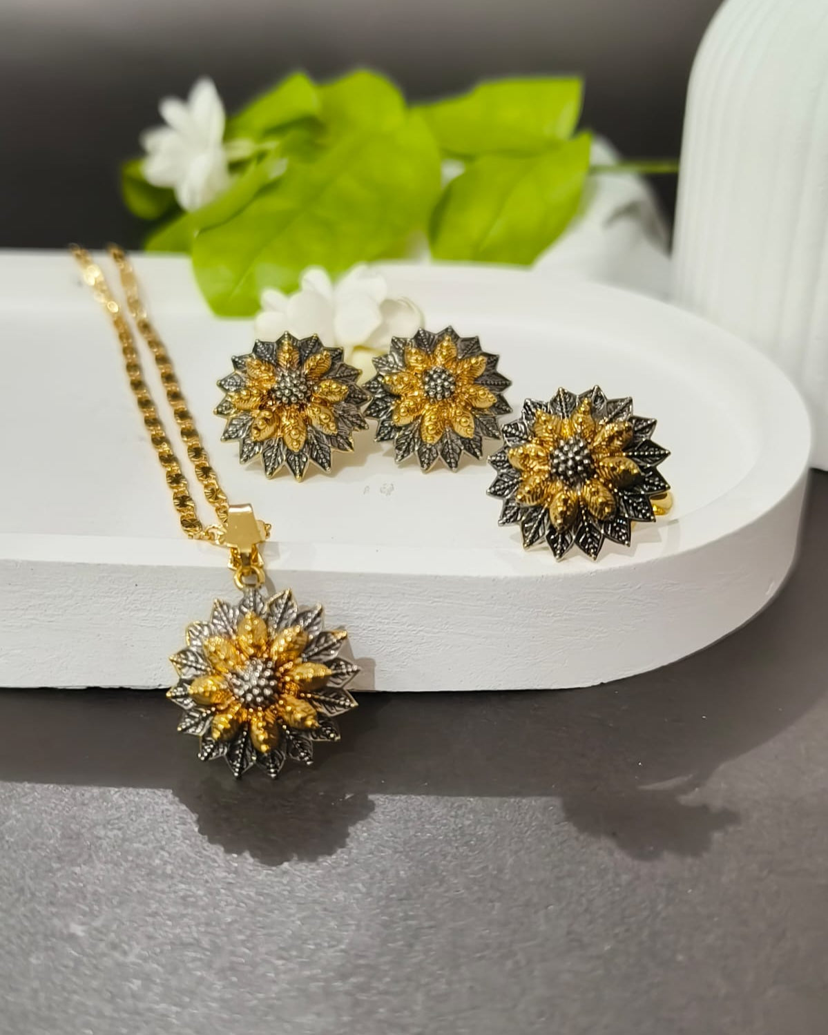 22K Gold Plated Locket Set | LS-590