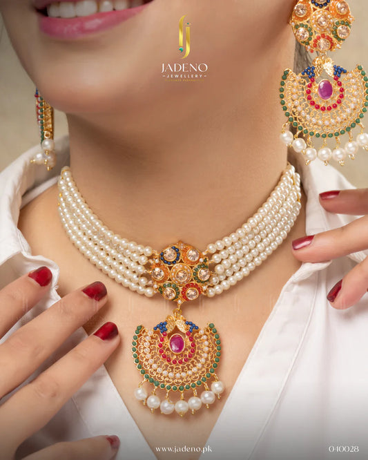 Nakshi Nauratan Choker Set