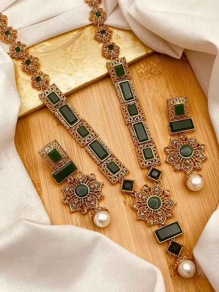 Fancy Mala Set with Earring